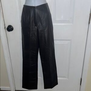 Chocolate Brown Leather Pants
